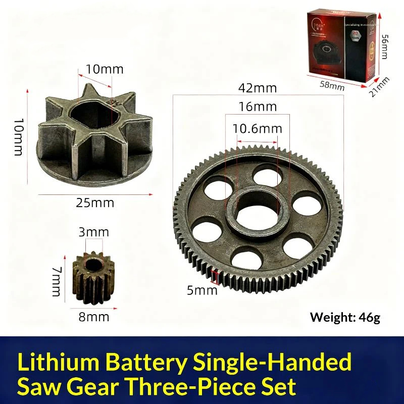 Mini Electric Chainsaw 6 Inch - 3Pcs DIY Accessories Fit 4/6 Inch