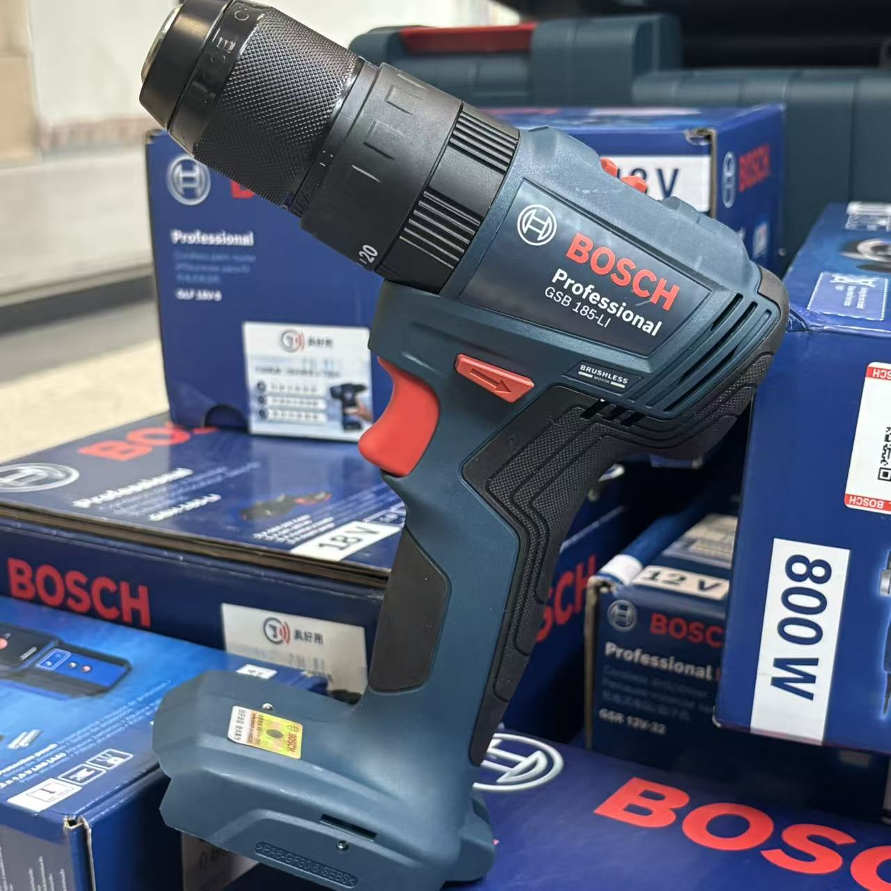 Brushless Cordless Electric Drill 18V - BOSCH GSB 185-LI Brushless Cordless Impact