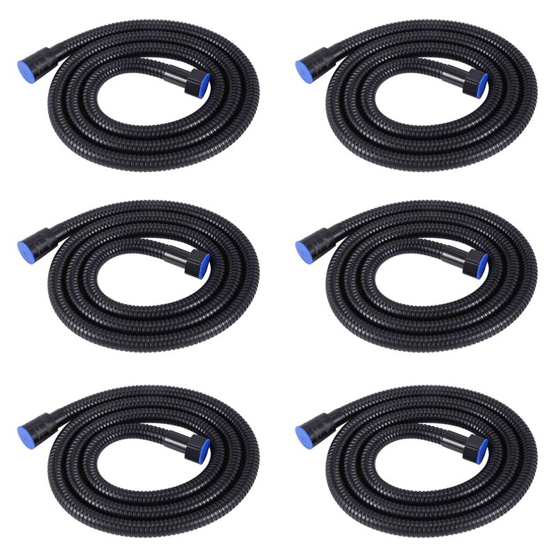 Plumbing - BAAJ-6X Black Shower Hose 150Cm Stainless