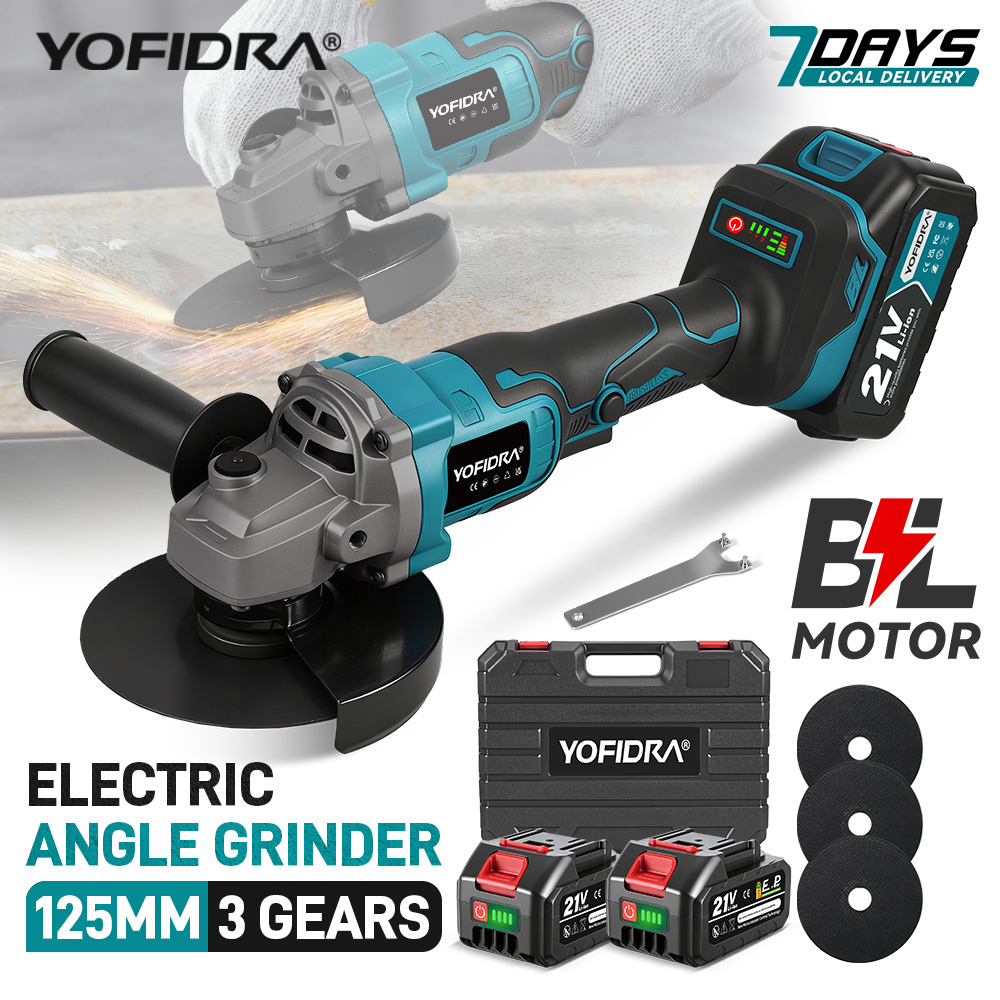 Brushless Angle Grinder Battery Powered - YOFIDRA 125mm Brushless Angle Grinder 3