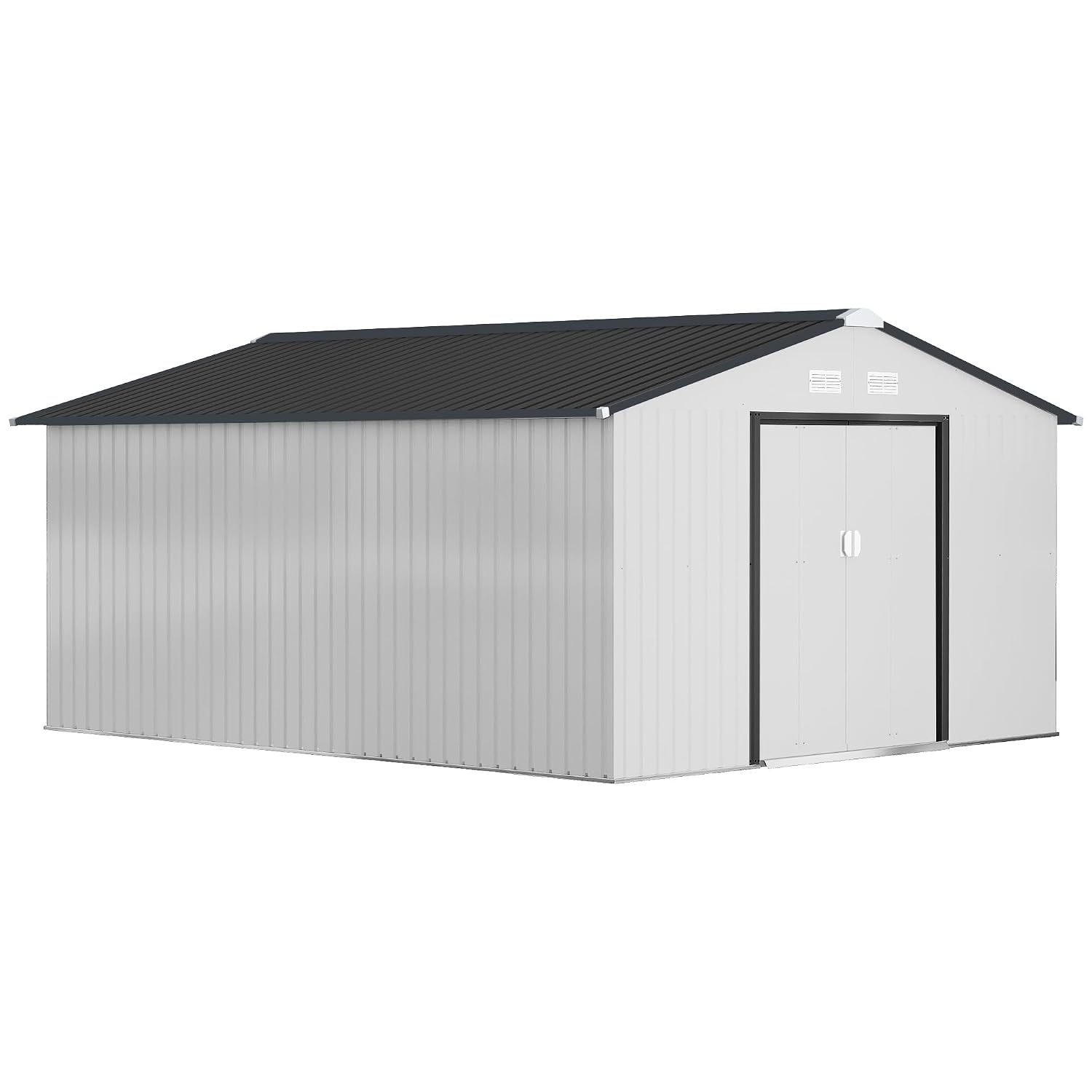 Garden Tools - 11x13ft Outdoor Storage Shed Metal Garden