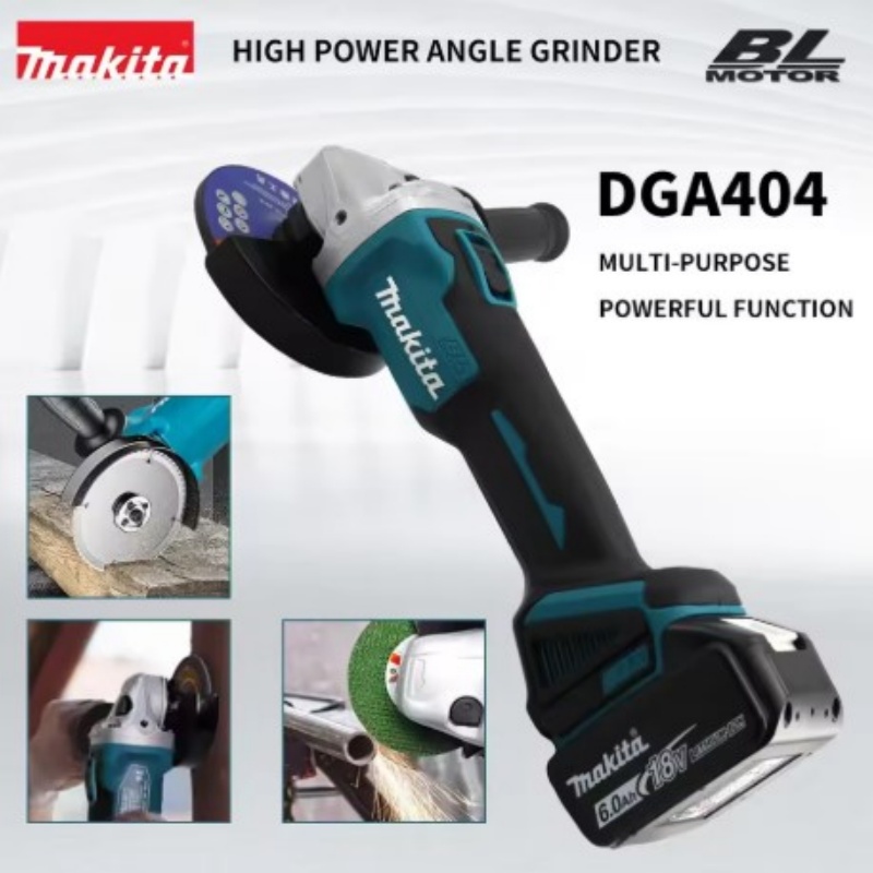 Brushless Angle Grinder Battery Powered - Makita DGA404 Brushless Electric Angle Grinder