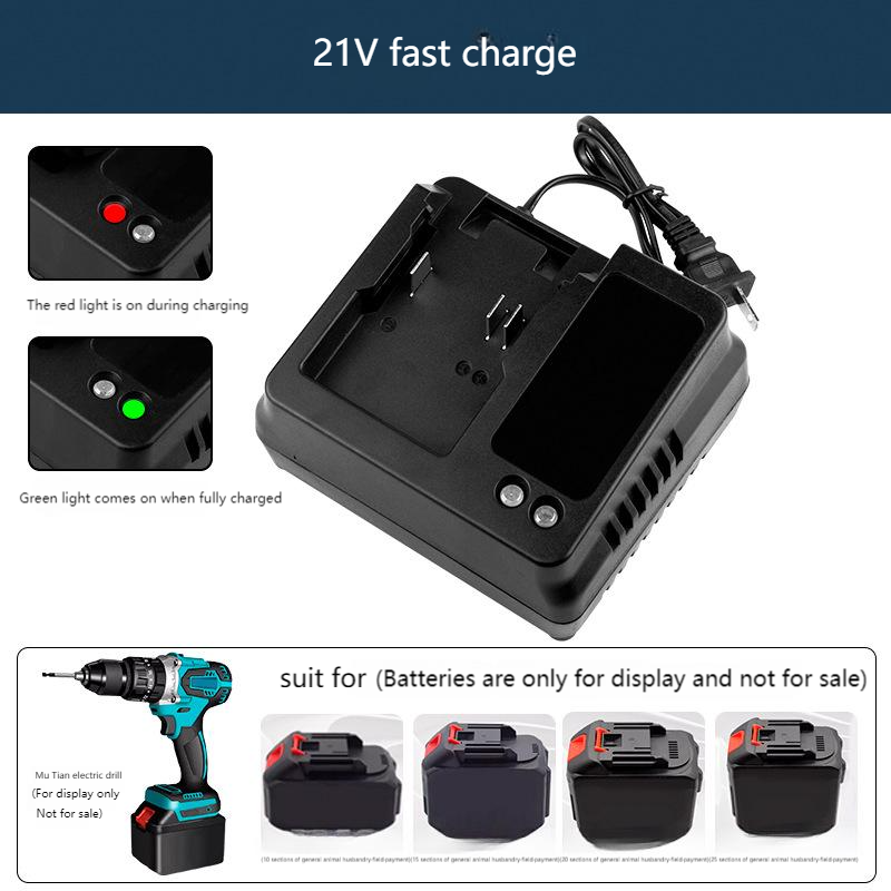 EU US 18V 21V Charger For Maki - Brushless Cordless Electric Drill 18V ulasan dan harga