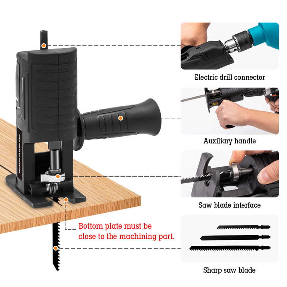 Portable Reciprocating Saw Ada - Reciprocating Saw Attachment Drill ulasan dan harga