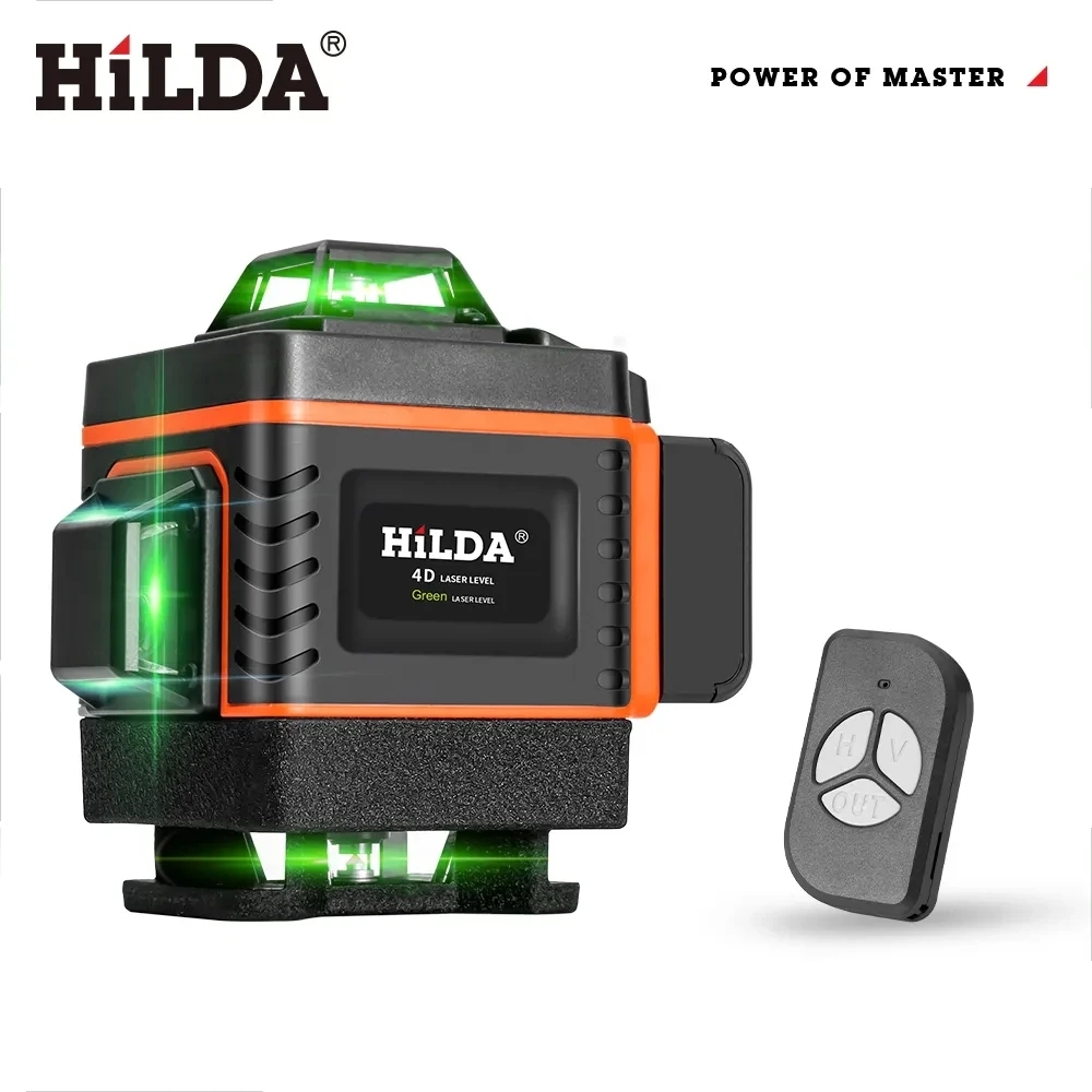 HILDA 16/12Lines 4D Laser Leve - Laser Level 16 Lines 4D Green ulasan dan harga