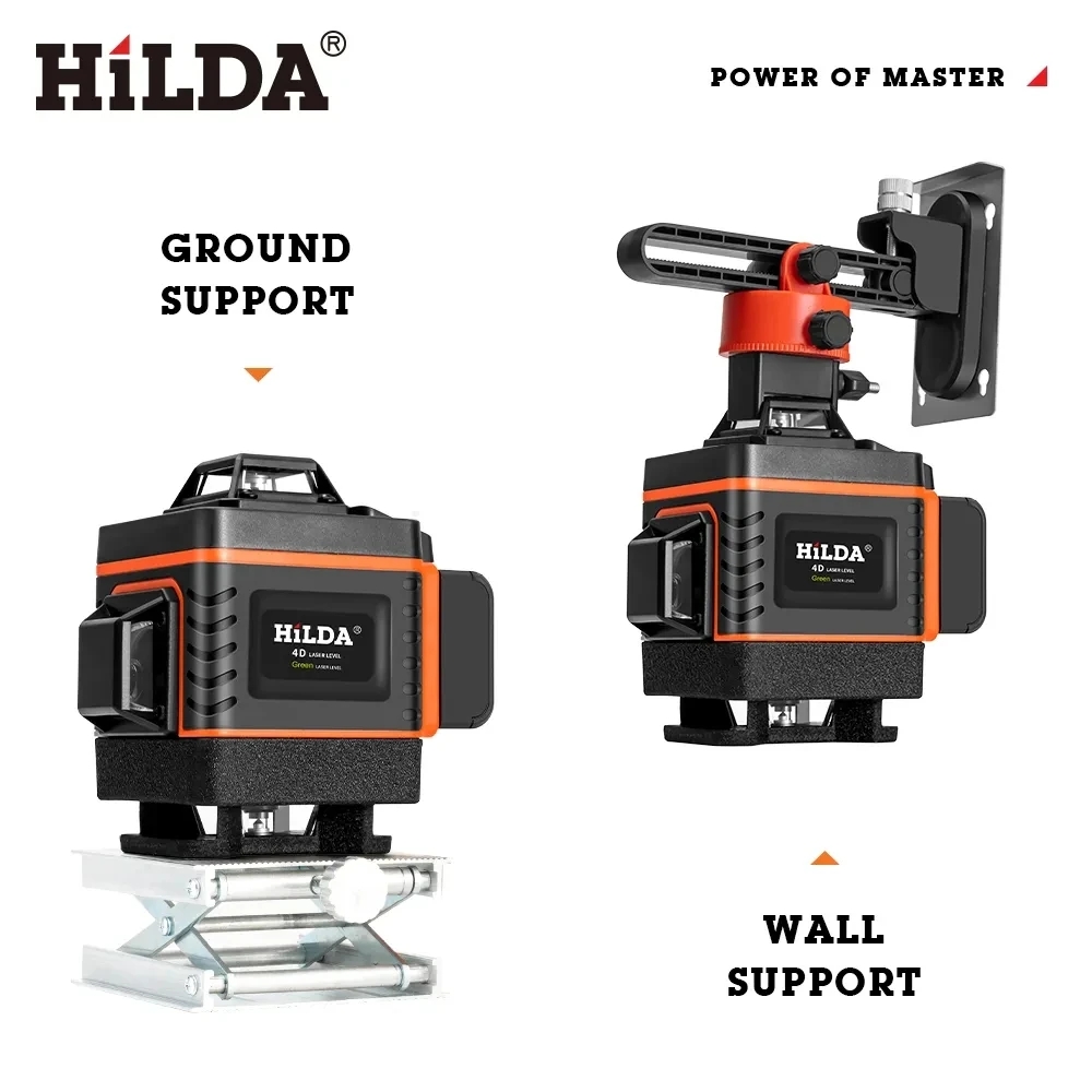 HILDA 16/12Lines 4D Laser Leve - Laser Level 16 Lines 4D Green ulasan dan harga