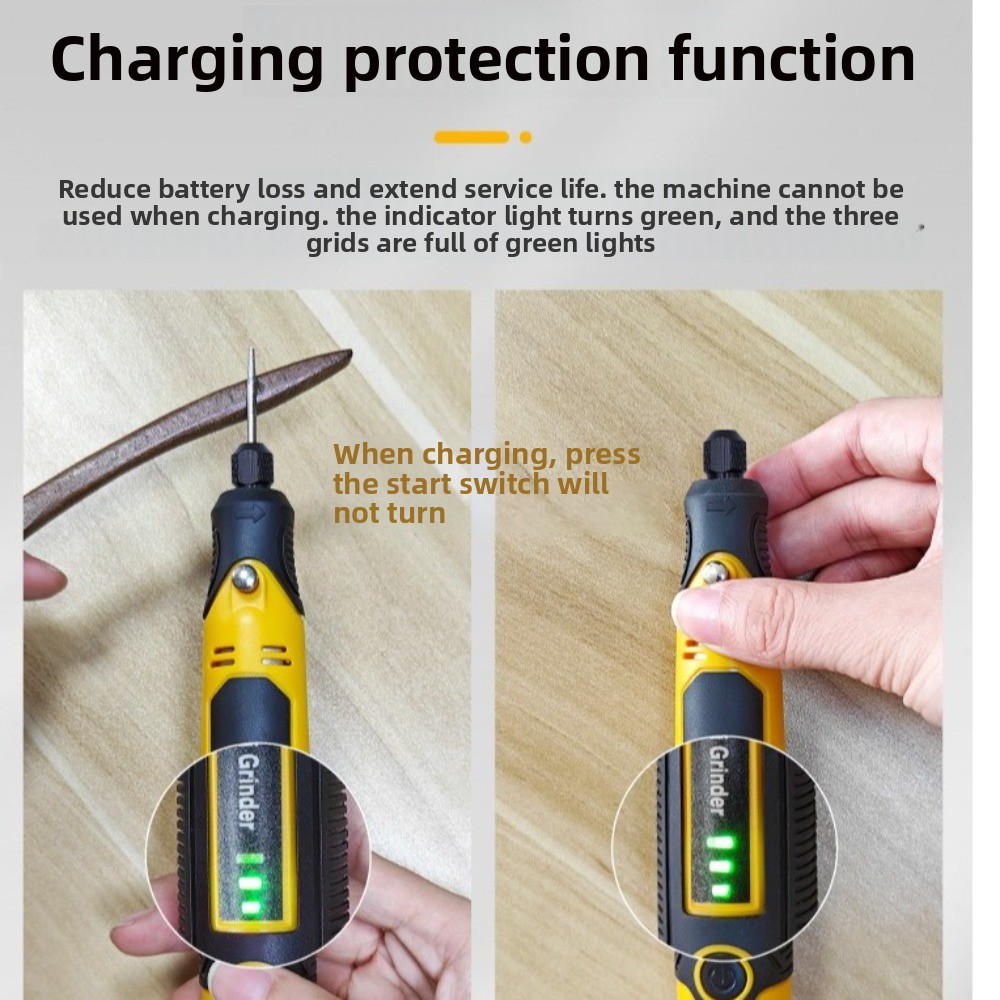 Cordless Mini Grinder 3 Speeds - Cordless Rotary Tool Kit Accessories ulasan dan harga