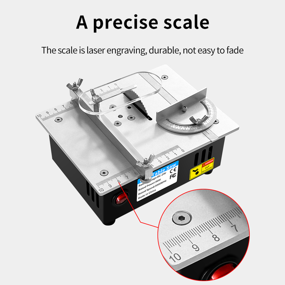 DC24V Household Miniature Wood - Mini Table Saw For Woodworking ulasan dan harga