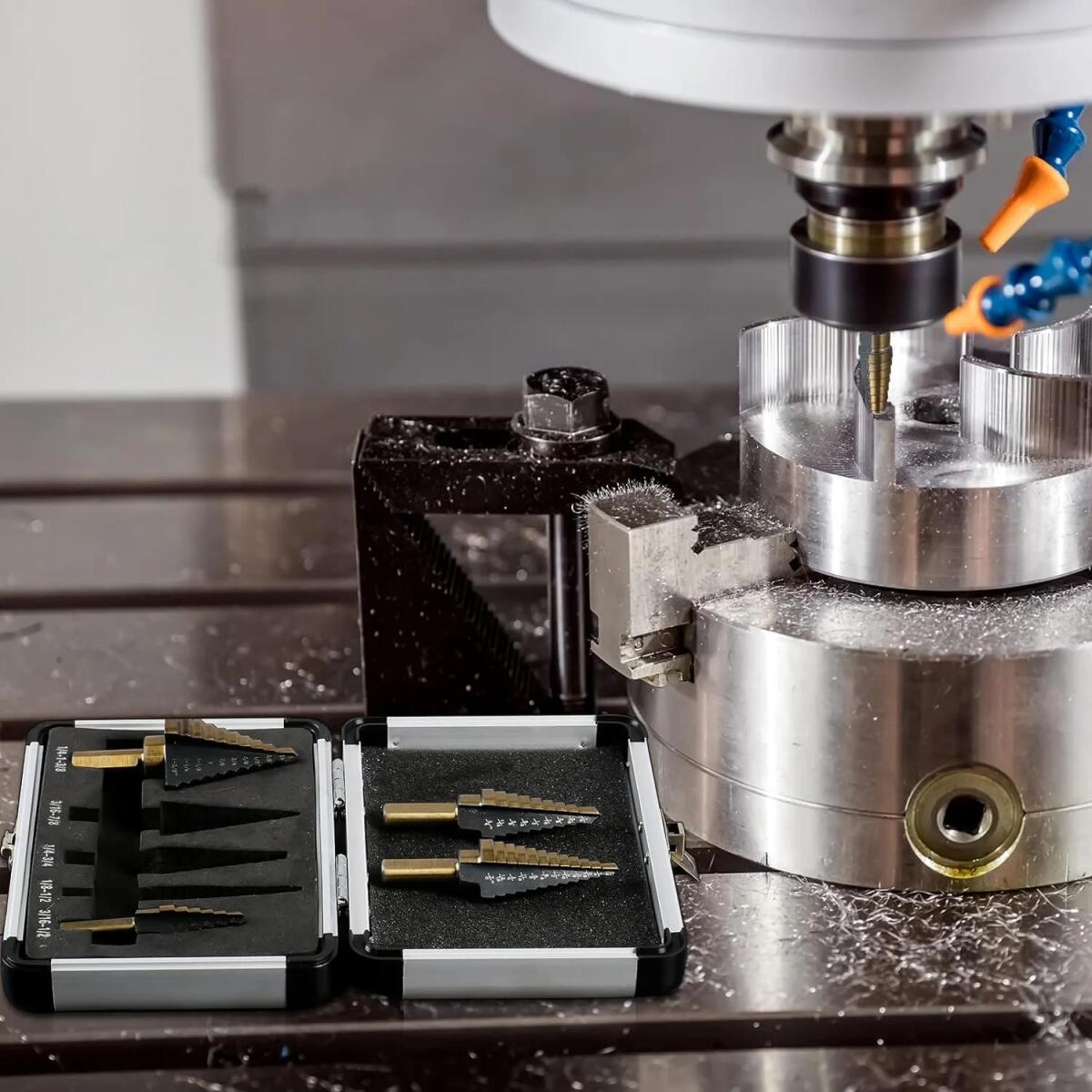 5pcs  Cobalt Step Drill Bit Se - Hardware ulasan dan harga