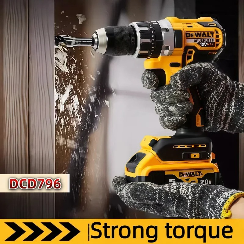 Dewalt Cordless DCD796 Impact  - Brushless Cordless Electric Drill 18V ulasan dan harga