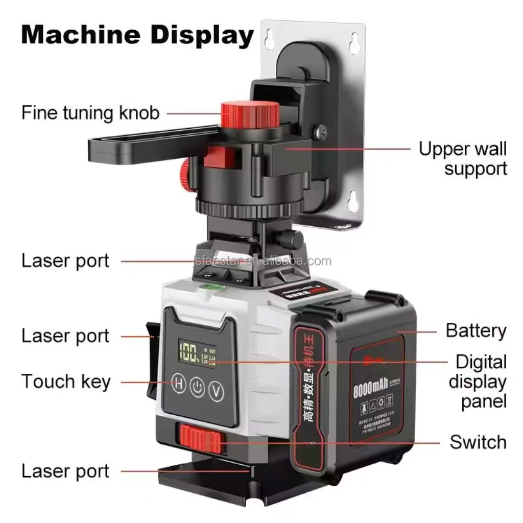ATVNew Digital 16 Lines Green  - Laser Level 16 Lines 4D Green ulasan dan harga