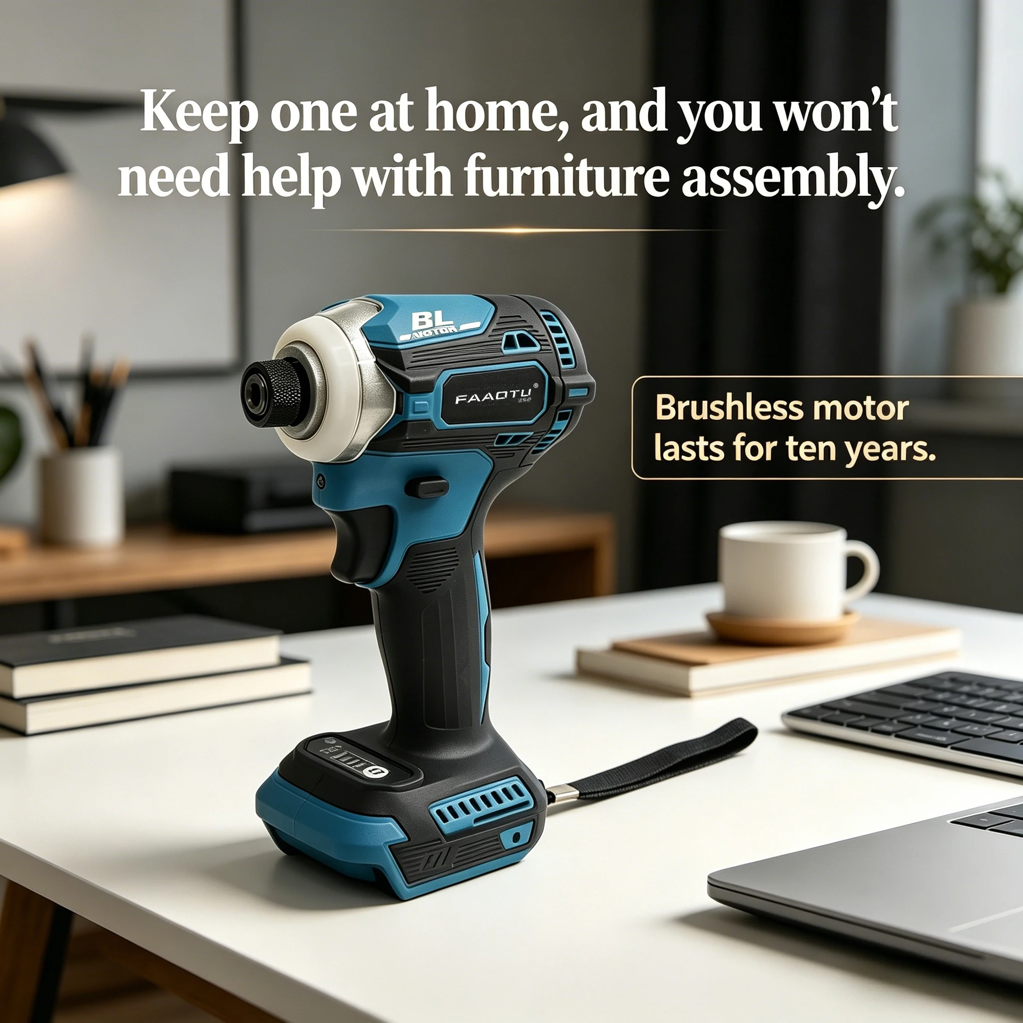 FAAOTU DTD171 Cordless Impact  - Brushless Cordless Electric Drill 18V ulasan dan harga
