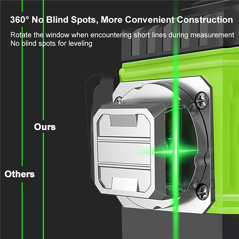 8/12/16 Lines Laser Level 4D G - Laser Level 16 Lines 4D Green ulasan dan harga