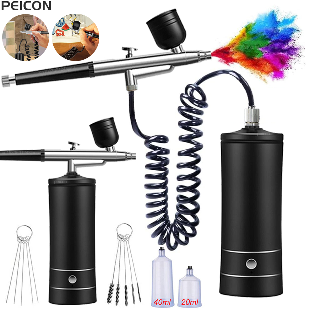 Airbrush with Compressor Porta - Airbrush Kit With Mini Compressor ulasan dan harga