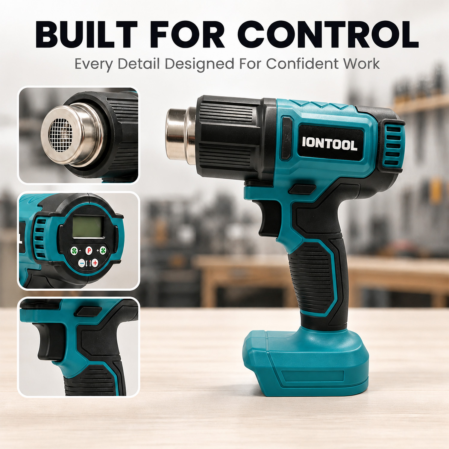 IONTOOL 250/500LPM 550℃ Cordle - Cordless Heat Gun For Shrink Tubing ulasan dan harga