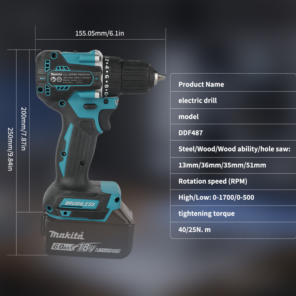 18V Brushless Cordless Drill 4 - Brushless Cordless Electric Drill 18V ulasan dan harga