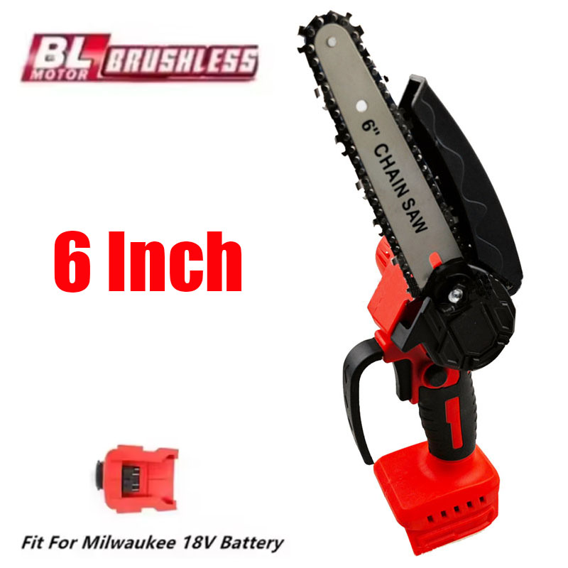 Fit for Milwaukee 18V Battery  - Mini Electric Chainsaw 6 Inch ulasan dan harga