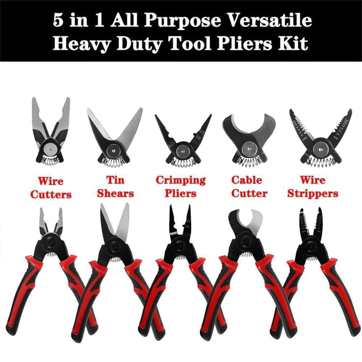 5 in1 Crimping plier Wire cutt - Automatic Wire Stripper Cutter ulasan dan harga
