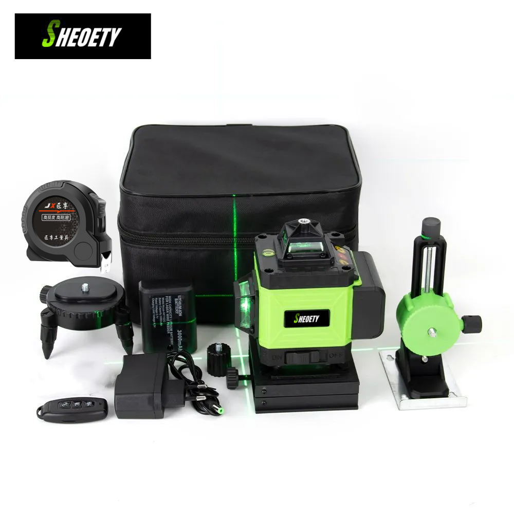 4D 16 Lines Professional 360°S - Laser Level 16 Lines 4D Green ulasan dan harga