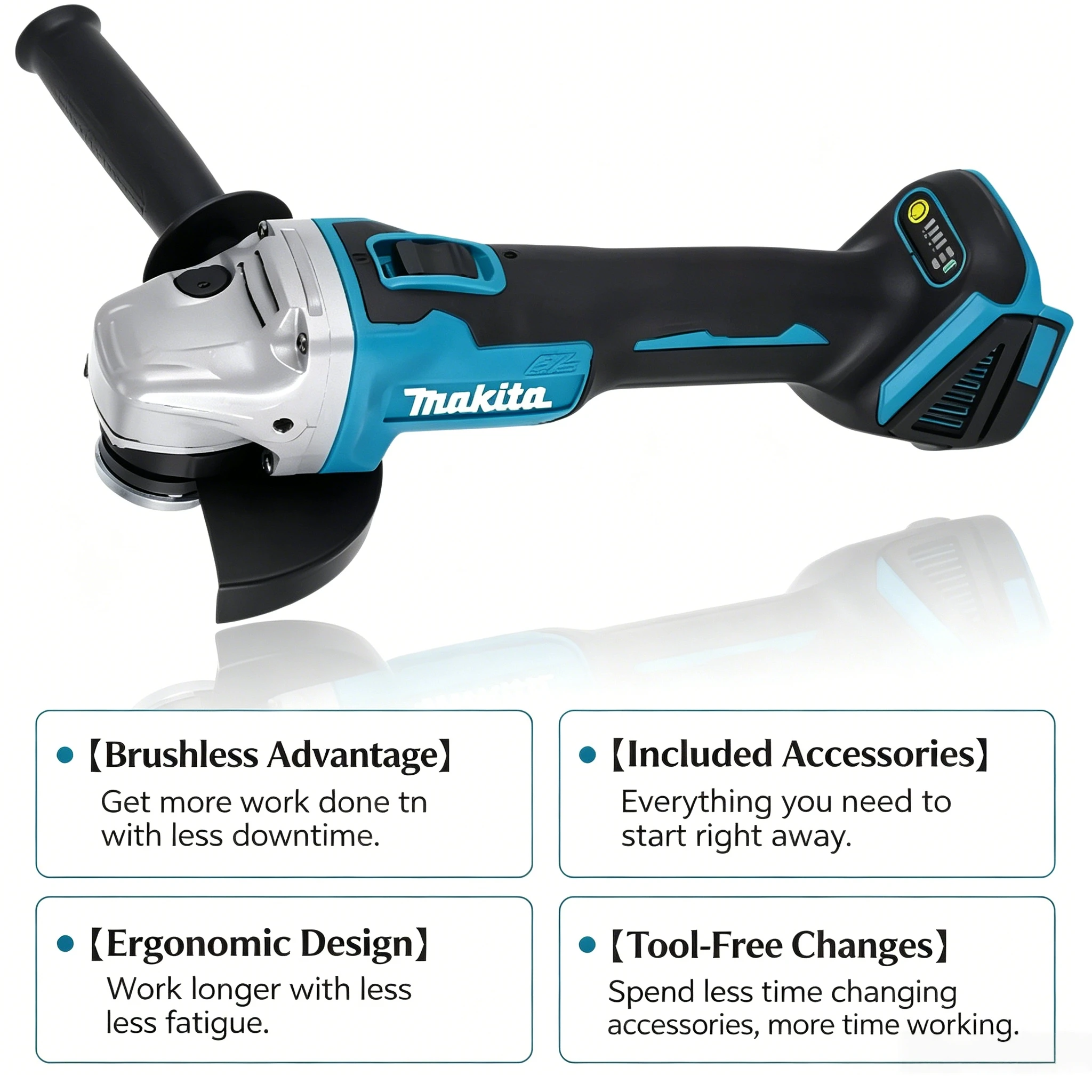 Makita DGA504 Brushless Angle  - Brushless Angle Grinder Battery Powered ulasan dan harga