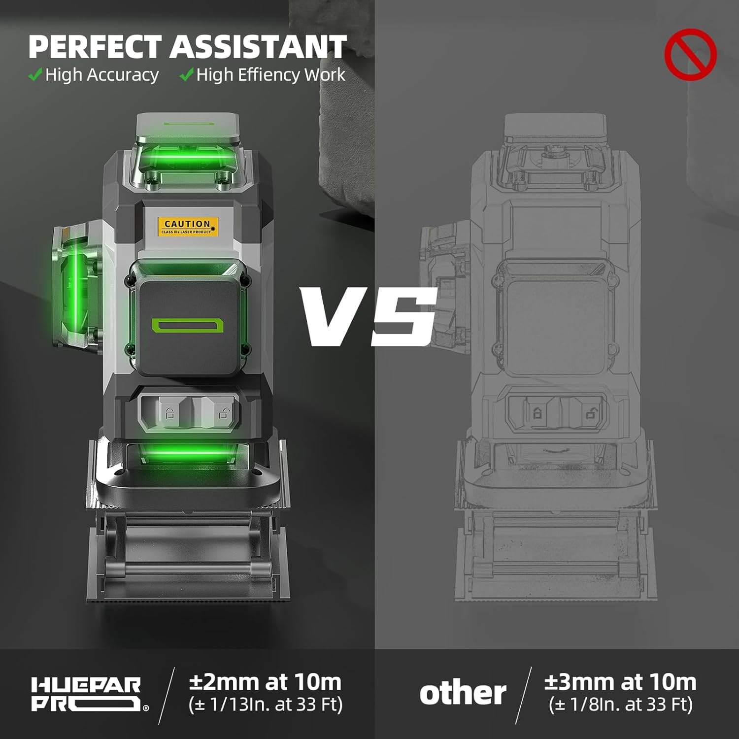 Huepar Professional 4D Cross L - Laser Level 16 Lines 4D Green ulasan dan harga