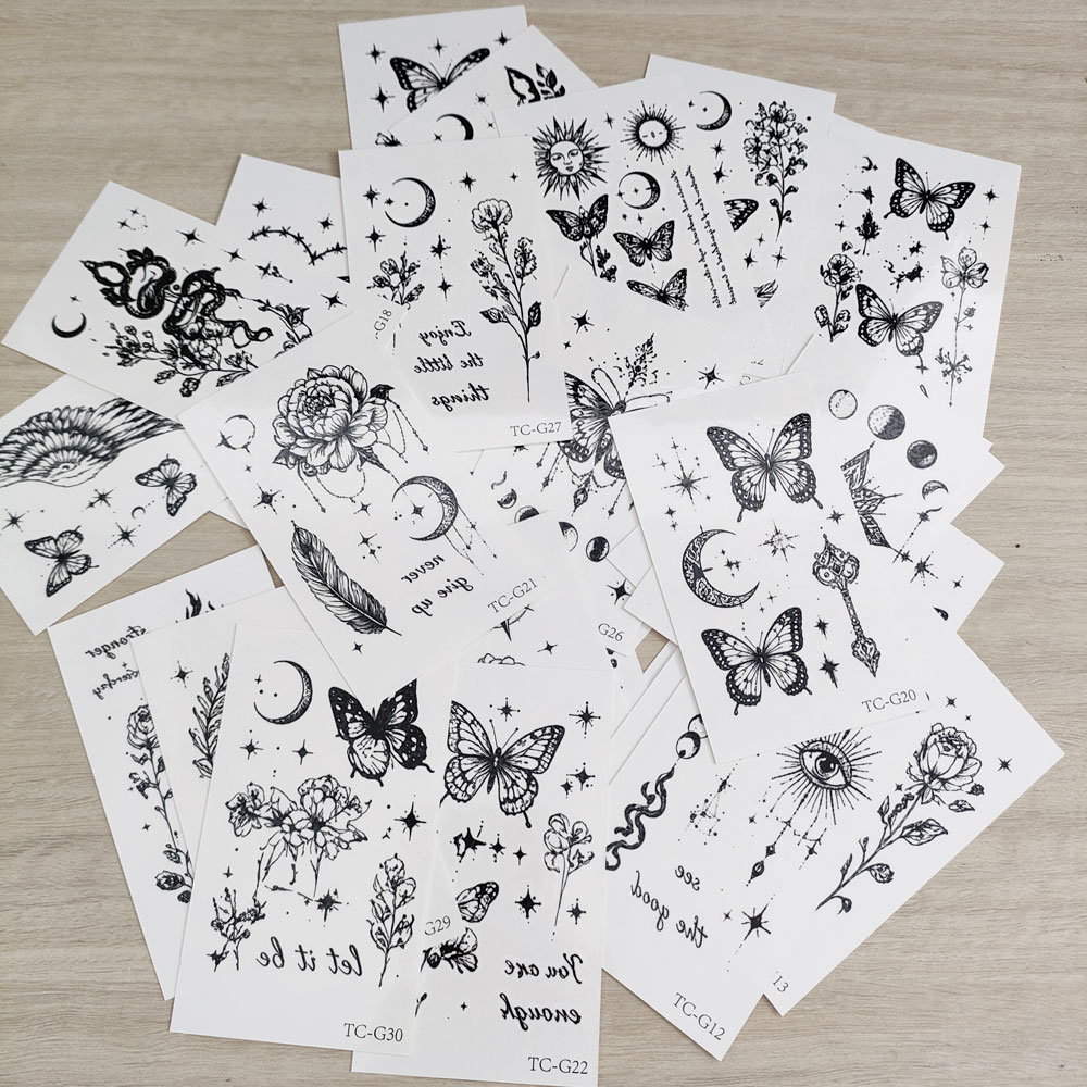 30pcs Butterfly Waterproof Tat - Hand Tools ulasan dan harga