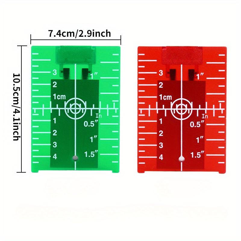 1PCS Inch Cm Laser Target Card - Laser Level 16 Lines 4D Green ulasan dan harga