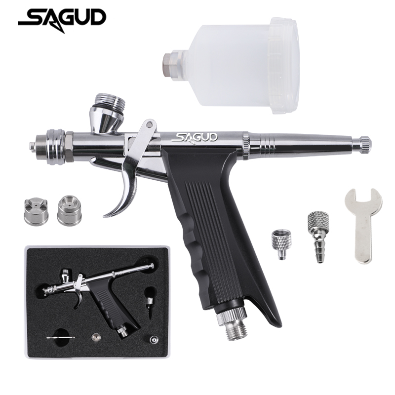 Gravity-Feed Airbrush Dual-Act - Airbrush Kit With Mini Compressor ulasan dan harga