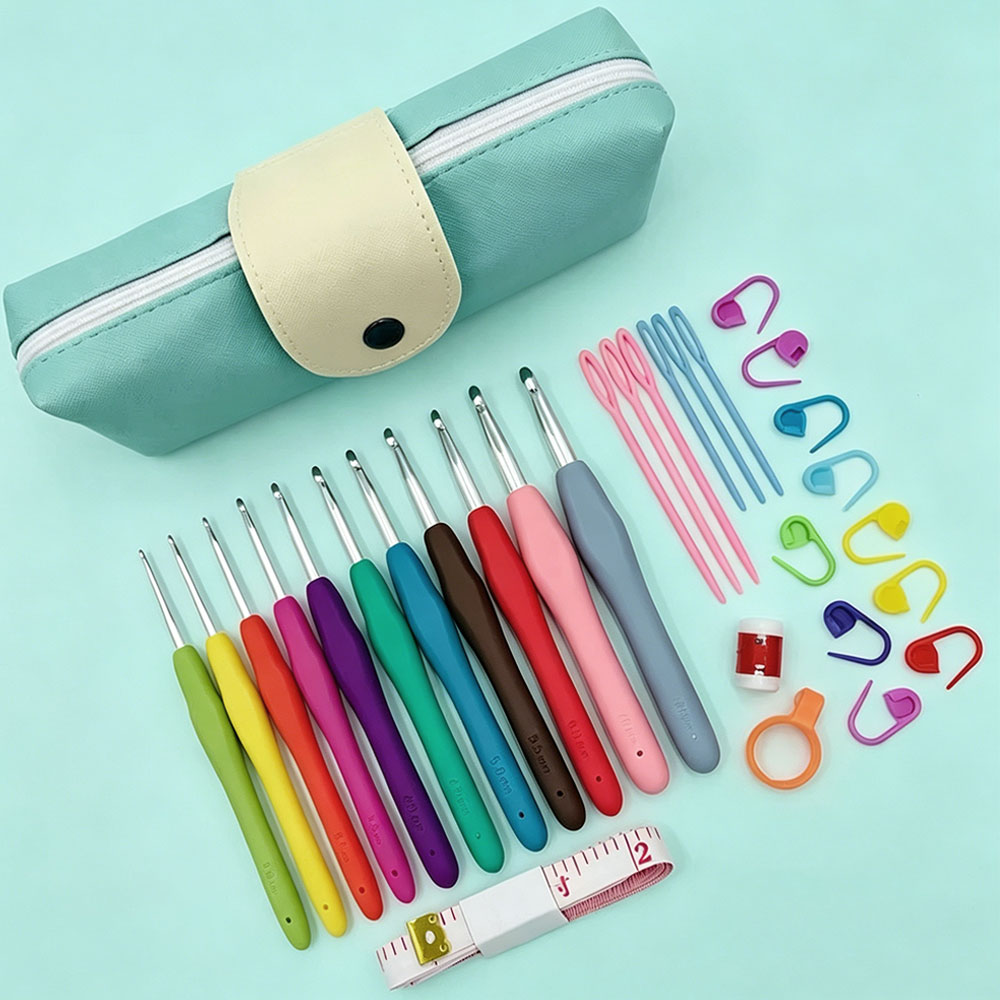 37pcs Crochet Hooks Kits with  - Hardware ulasan dan harga