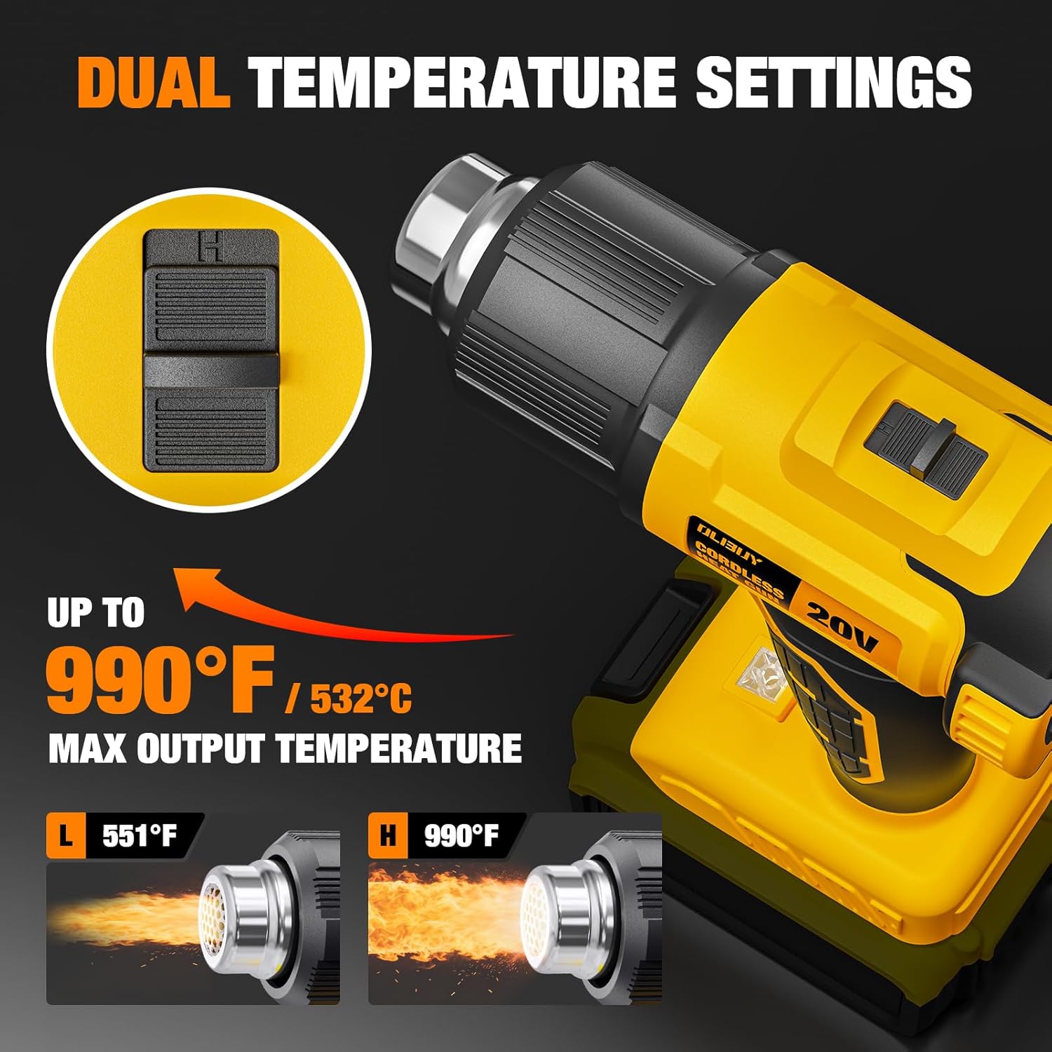 Cordless Heat Gun Compatible w - Cordless Heat Gun For Shrink Tubing ulasan dan harga