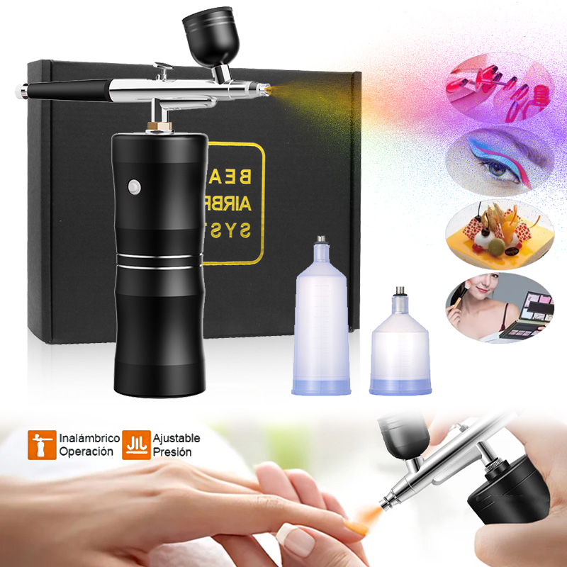 Oxygen Spray Mini Air Compress - Airbrush Kit With Mini Compressor ulasan dan harga